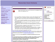 Tablet Screenshot of memorialgrant.org.uk